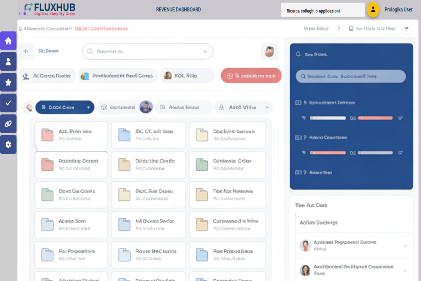 Gestione documentale dei processi in FluxHub: documenti collegati a ogni task